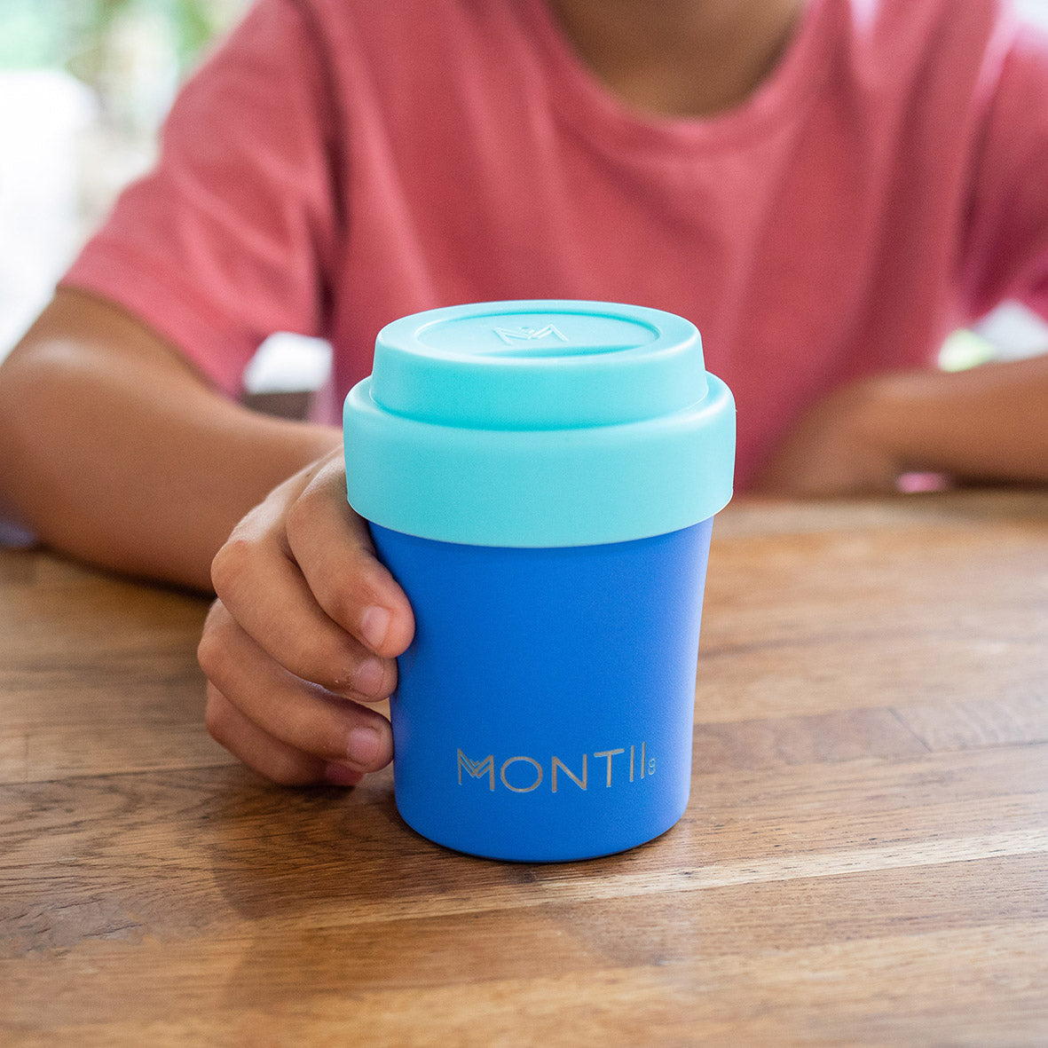 MontiiCo Mini Smoothie Cup, Blueberry Blue